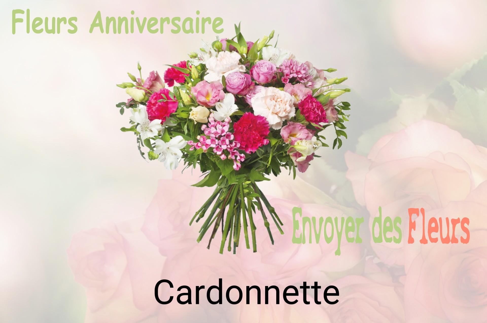 Bouquet de fleurs d’anniversaire livré à Cardonnette