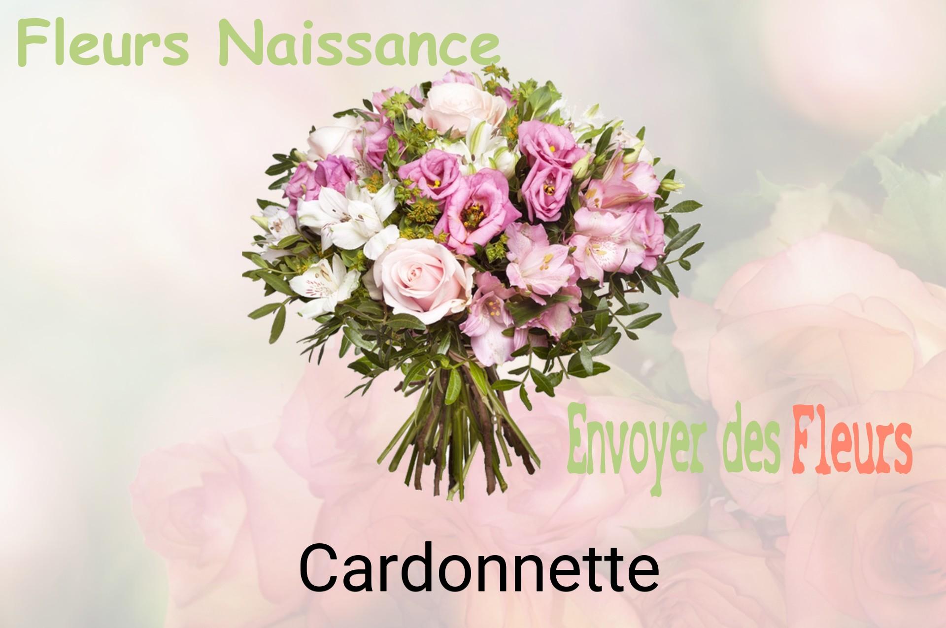 Bouquet de fleurs de naissance livré à Cardonnette